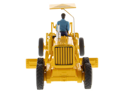CAT Caterpillar No.12 Motor Grader Yellow with Operator "Vintage Series" 1/50 Diecast Model