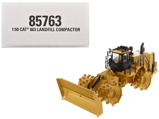 CAT Caterpillar 836 Landfill Compactor Yellow "High Line" Series 1/50 Diecast Model