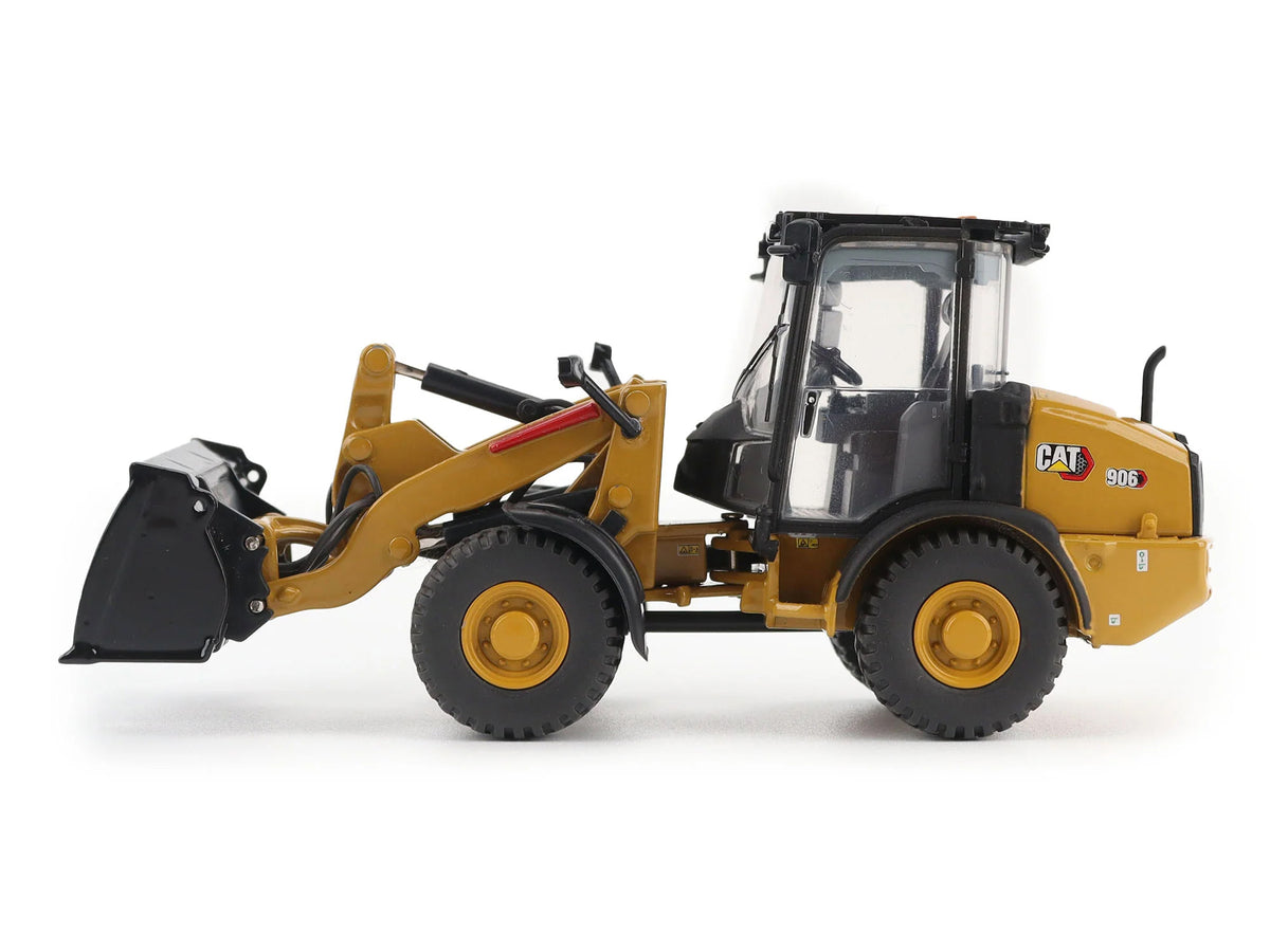 CAT Caterpillar 906 Compact Wheel Loader Yellow with Operator "High Line Series" 1/50 Diecast Model