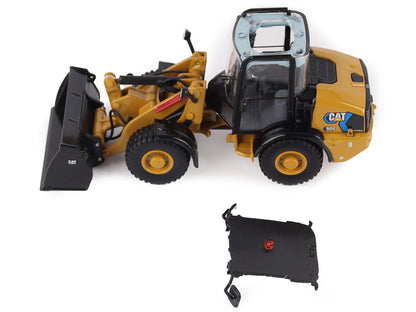 CAT Caterpillar 906 Electric Compact Wheel Loader Yellow with Operator "High Line Series" 1/50 Diecast Model