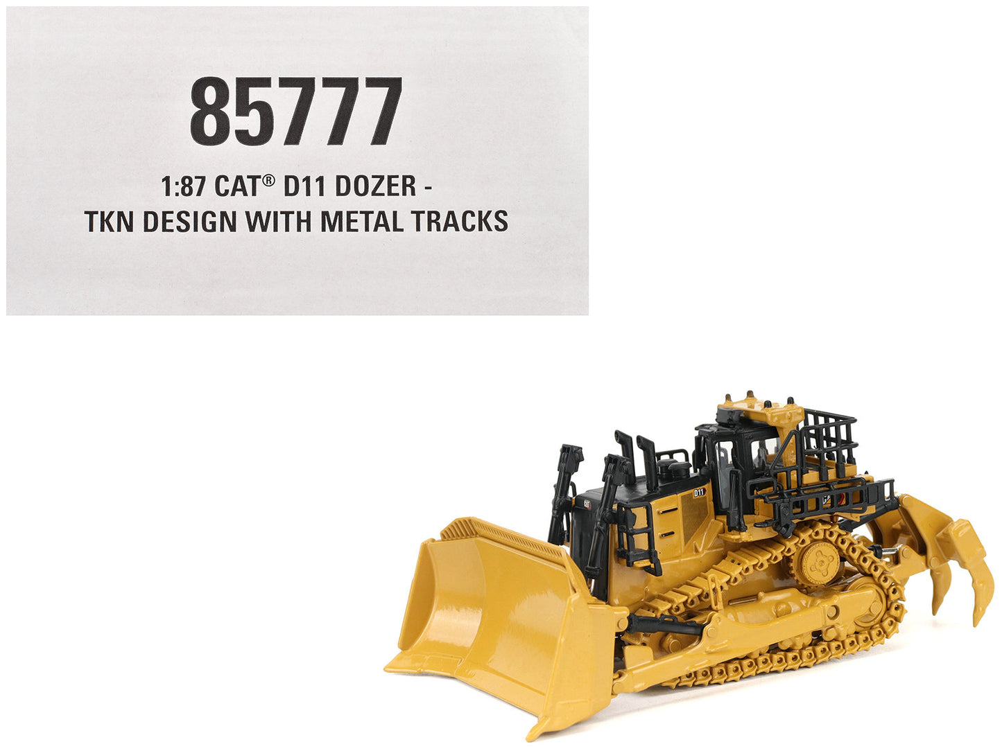 CAT Caterpillar D11 Track Type Dozer TKN Design Yellow "High Line" Series 1/87 (HO) Diecast Model