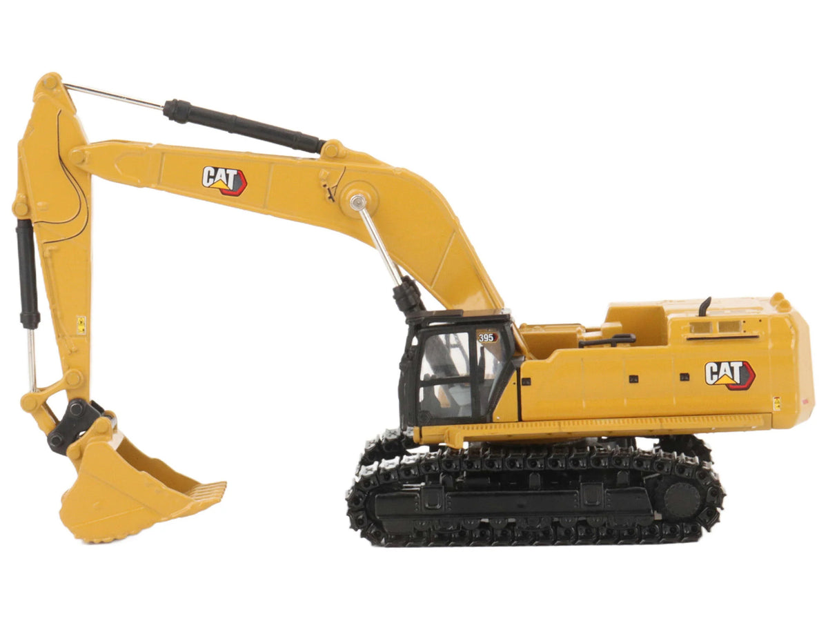 CAT Caterpillar 395 Next-Generation Hydraulic Excavator (Mass Excavator Version) Yellow with Additional Tools "High Line Series" 1/87 (HO) Diecast Model