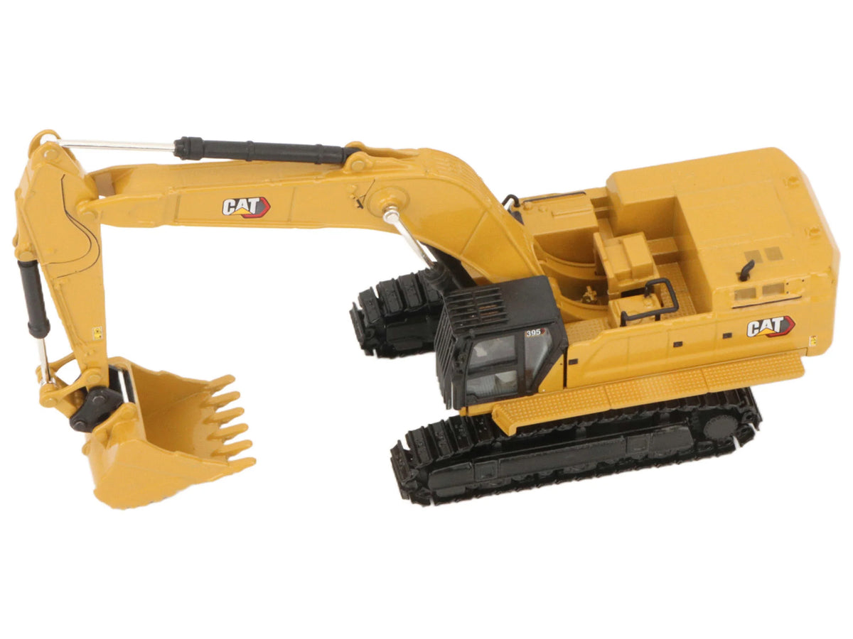 CAT Caterpillar 395 Next-Generation Hydraulic Excavator (Mass Excavator Version) Yellow with Additional Tools "High Line Series" 1/87 (HO) Diecast Model