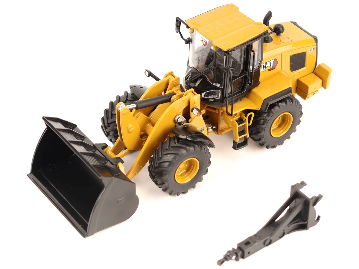 CAT Caterpillar 938 Wheel Loader with Operator Yellow "High Line" Series 1/50 Diecast Model
