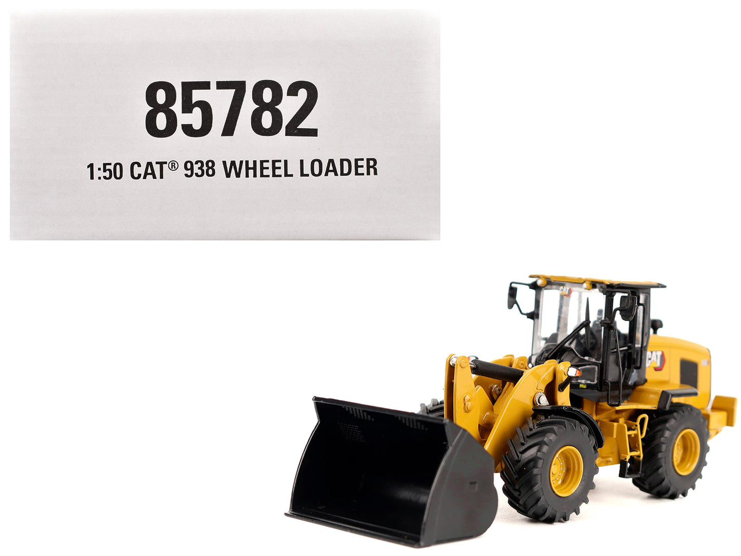 CAT Caterpillar 938 Wheel Loader with Operator Yellow "High Line" Series 1/50 Diecast Model