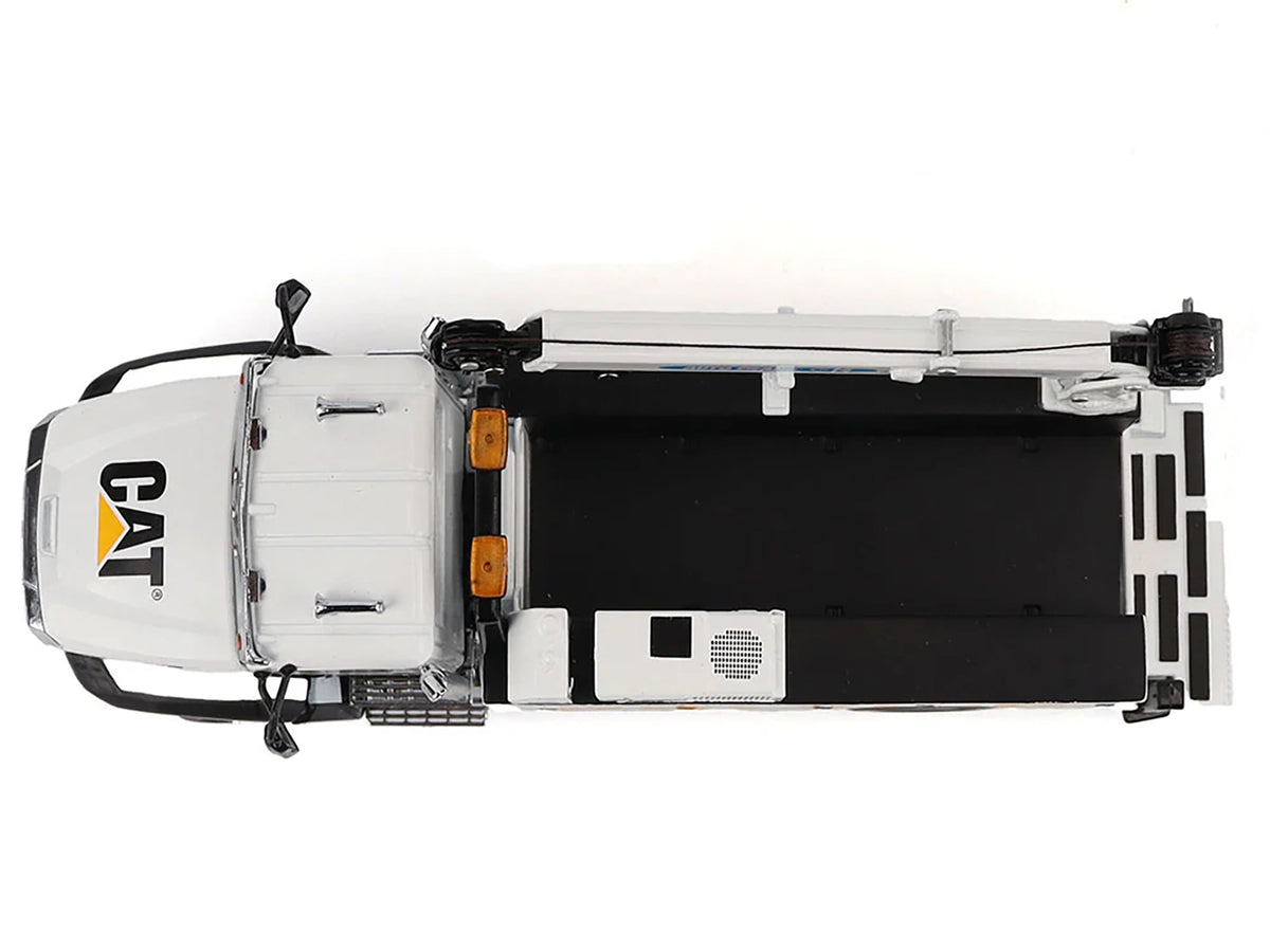 CAT Caterpillar CT660 Auto-Crane Titan 85 Truck with Miller EnPak White "Transport Series" 1/50 Diecast Model