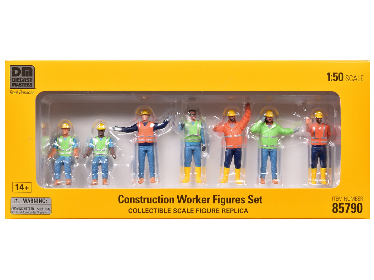 "Construction Workers" 7 Piece Figure Set for 1/50 Scale Models