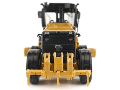 CAT Caterpillar 140 LVR Motor Grader Yellow with Black Top "High Line" Series 1/50 Diecast Model
