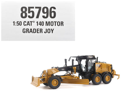 CAT Caterpillar 140 JOY Motor Grader Yellow with Black Top "High Line" Series 1/50 Diecast Model