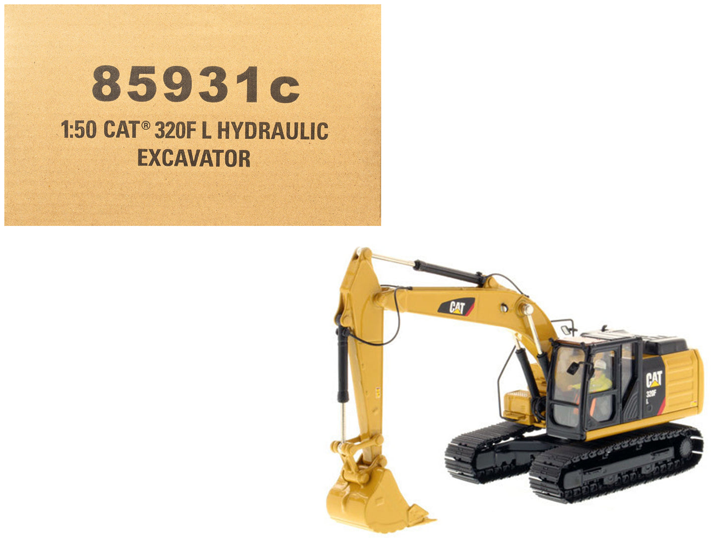 CAT Caterpillar 320F L Hydraulic Excavator with Operator "Core Classics" Series 1/50 Diecast Model