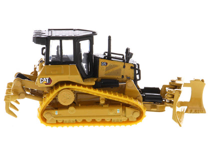 CAT Caterpillar D5 Track-Type Dozer Yellow with Fine Grading Undercarriage and Foldable Blade "High Line Series" 1/87 (HO) Scale Diecast Model