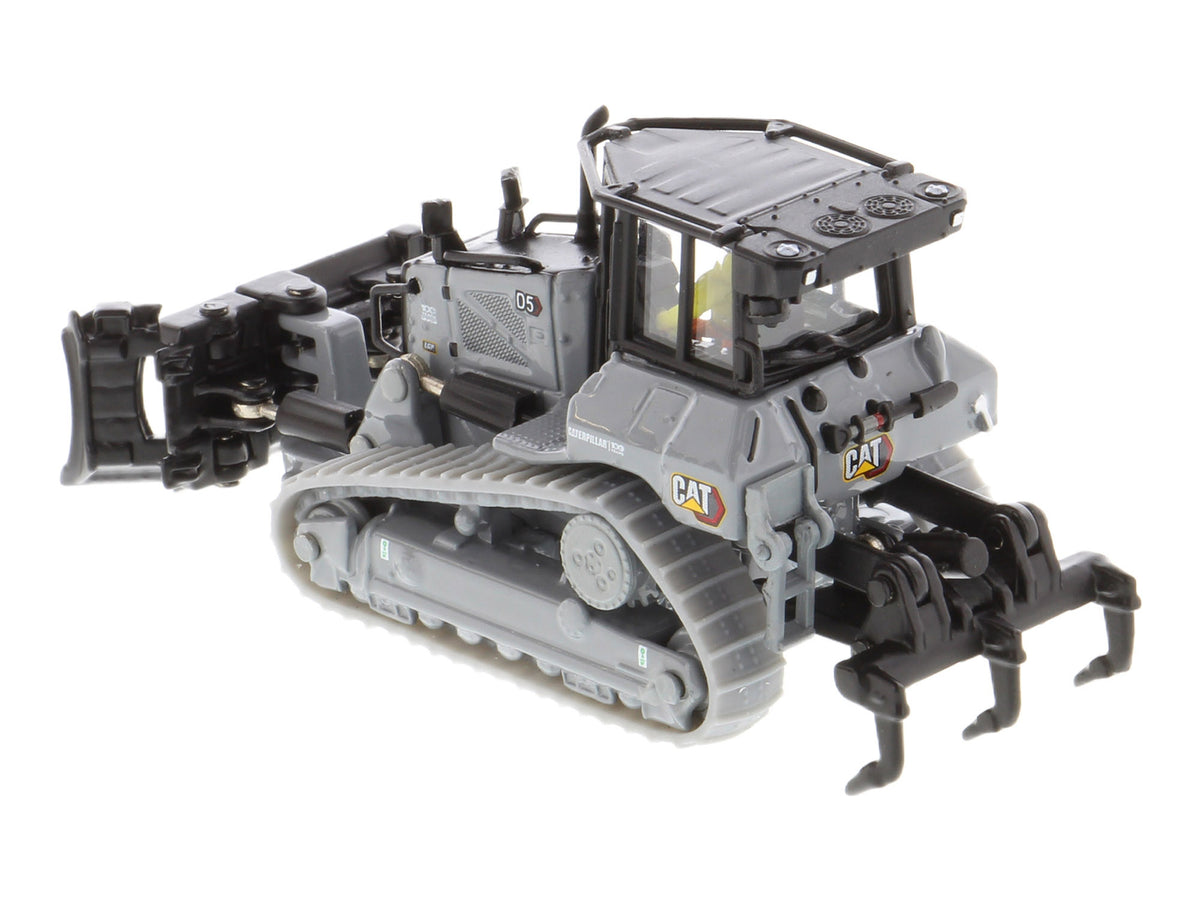 CAT Caterpillar D5 Track-Type Dozer "Centennial" Gray with Operator "High Line Series" 1/87 (HO) Diecast Model