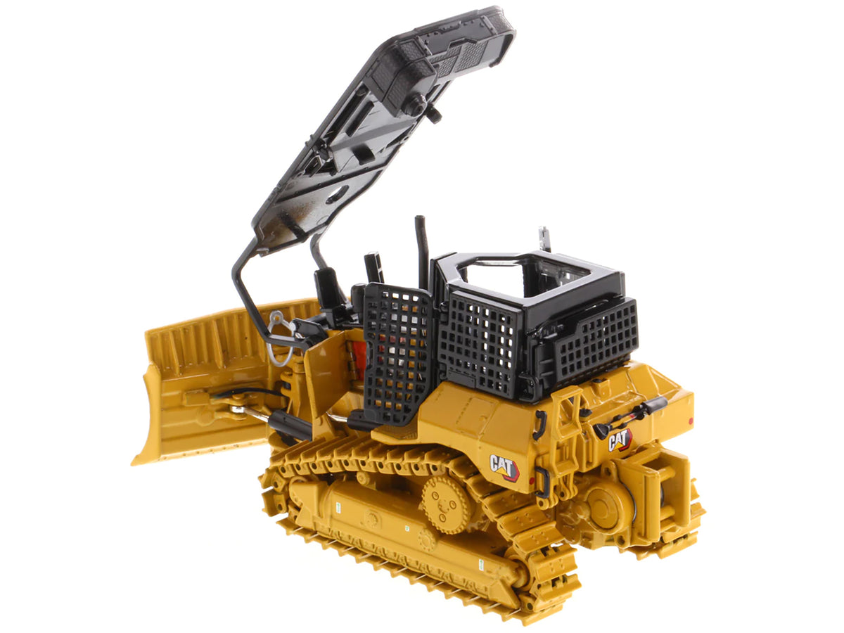 CAT Caterpillar D5 XR Fire Suppression Track Type Dozer Yellow "High Line" Series 1/50 Diecast Model