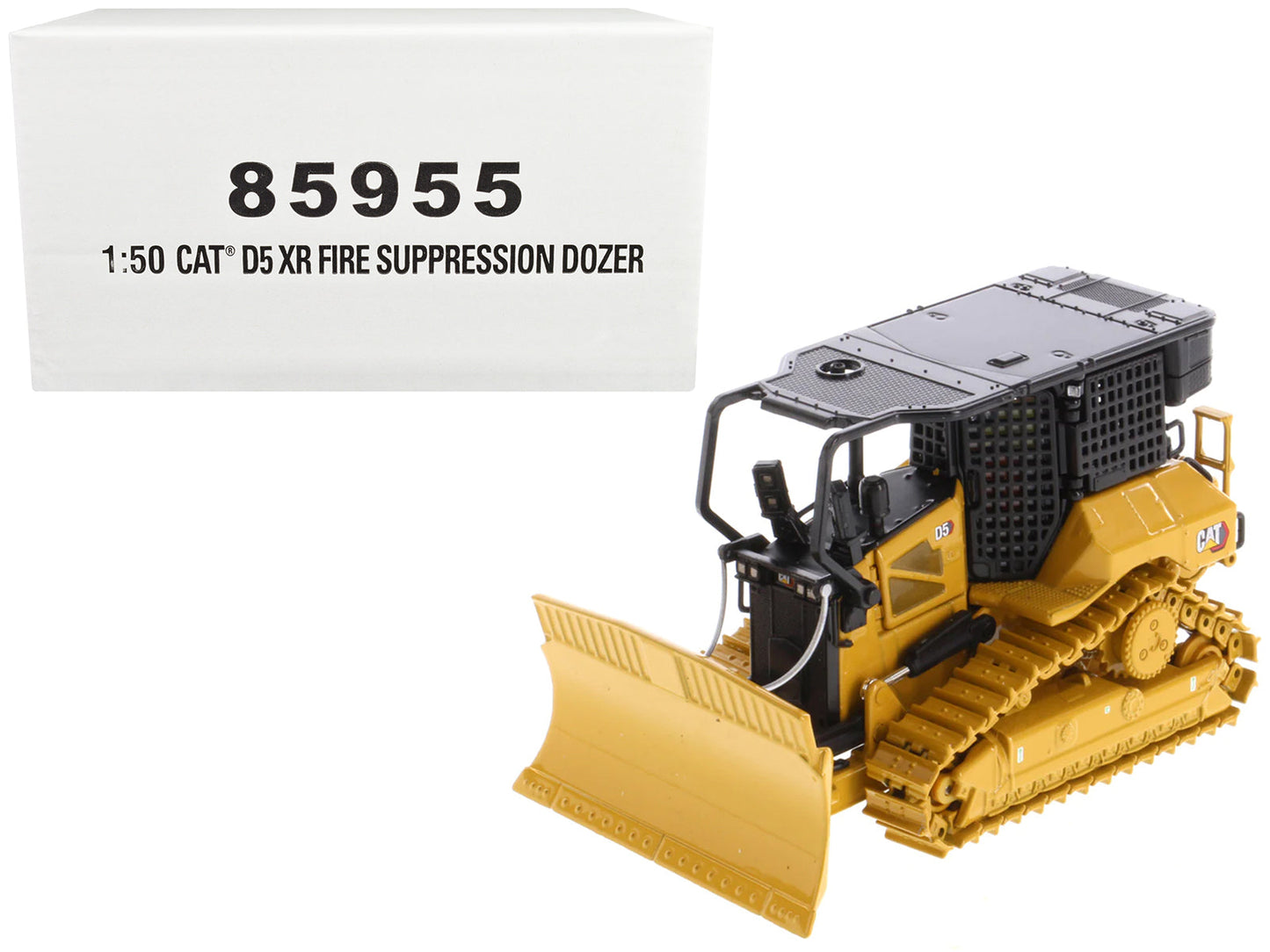 CAT Caterpillar D5 XR Fire Suppression Track Type Dozer Yellow "High Line" Series 1/50 Diecast Model