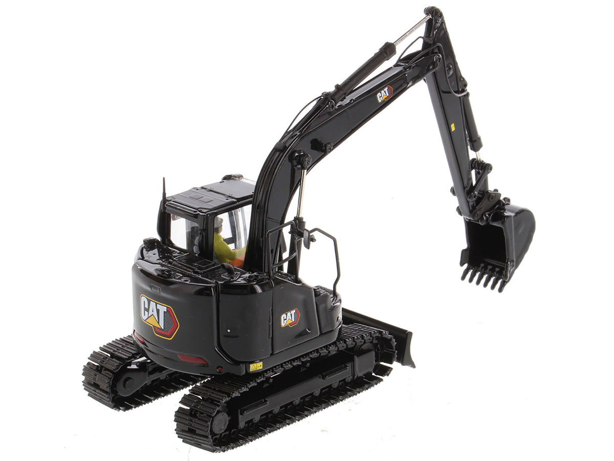 CAT Caterpillar 315 Track Type Hydraulic Excavator Special Black Finish with Operator "High Line" Series 1/50 Diecast Model