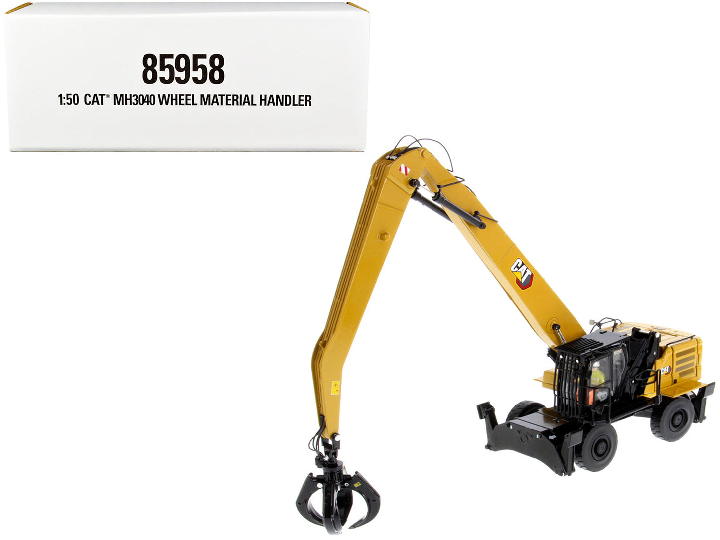 CAT Caterpillar MH3040 Wheel Material Handler with Operator "High Line Series" 1/50 Diecast Model