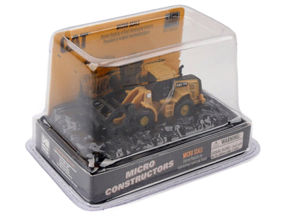 CAT Caterpillar 950M Wheel Loader (Log Fork Version) Yellow "Micro-Constructor" Series Diecast Model