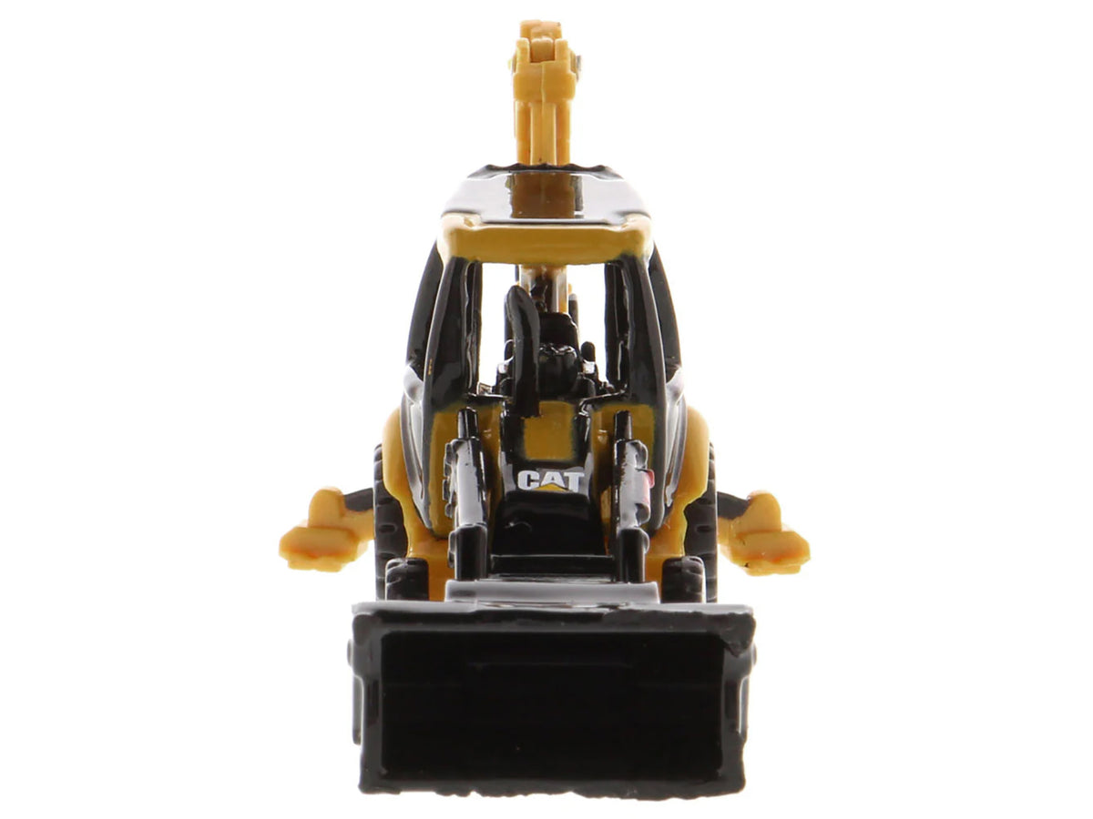 CAT Caterpillar 420E Backhoe Loader Yellow "Micro-Constructor" Series Diecast Model