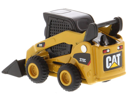 CAT Caterpillar 272C Skid Steer Loader Yellow "Micro-Constructor" Series Diecast Model