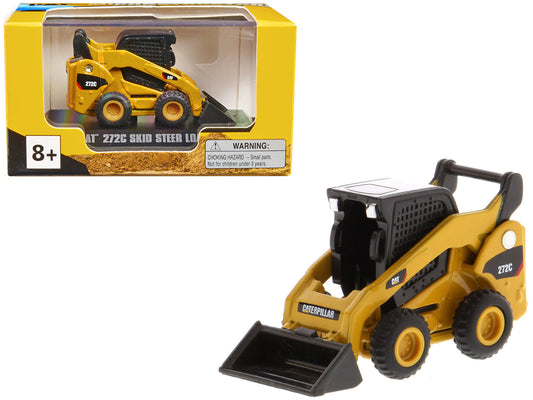 CAT Caterpillar 272C Skid Steer Loader Yellow "Micro-Constructor" Series Diecast Model
