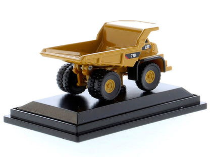 CAT Caterpillar 770 Off–Highway Truck Yellow "Micro-Constructor" Series Diecast Model