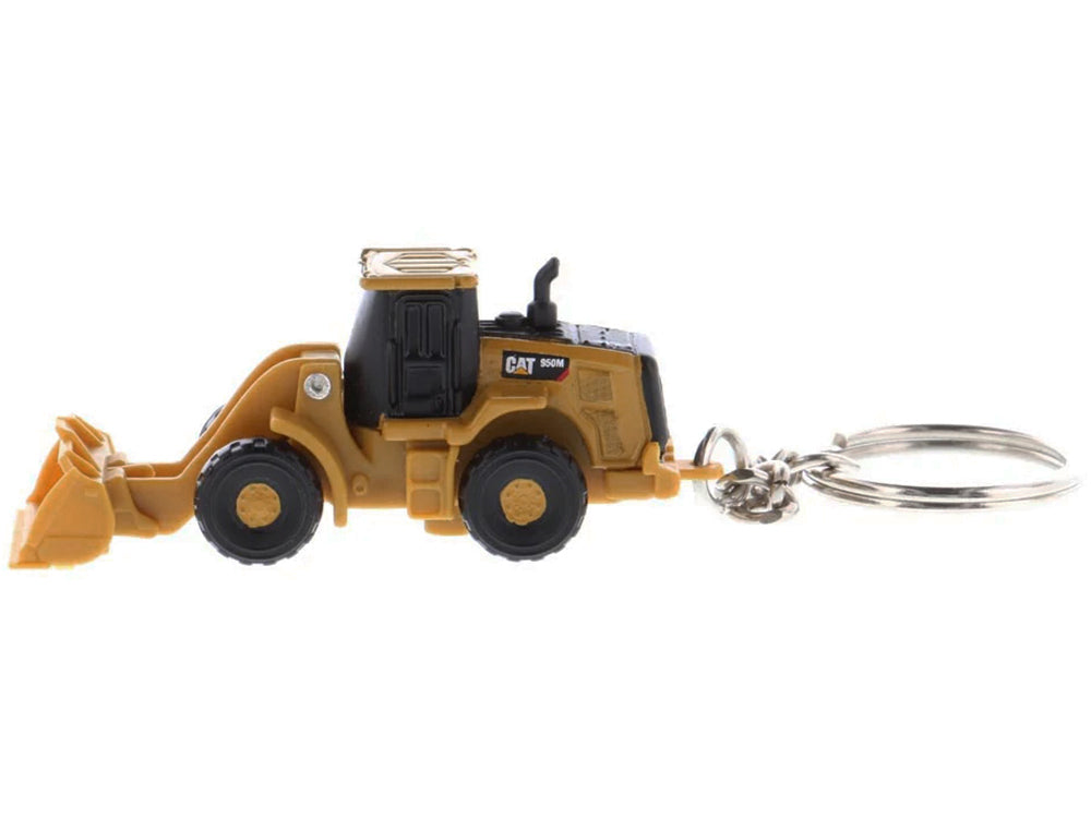 CAT Caterpillar 950M Wheel Loader Keychain Yellow Diecast Model