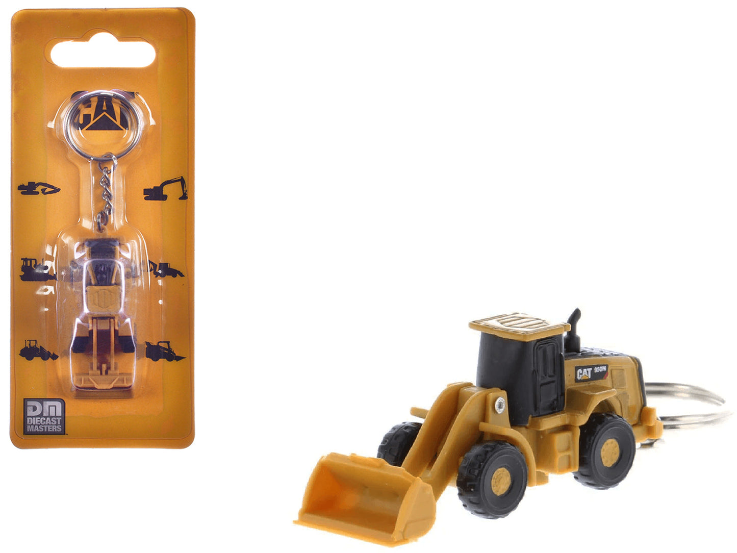 CAT Caterpillar 950M Wheel Loader Keychain Yellow Diecast Model