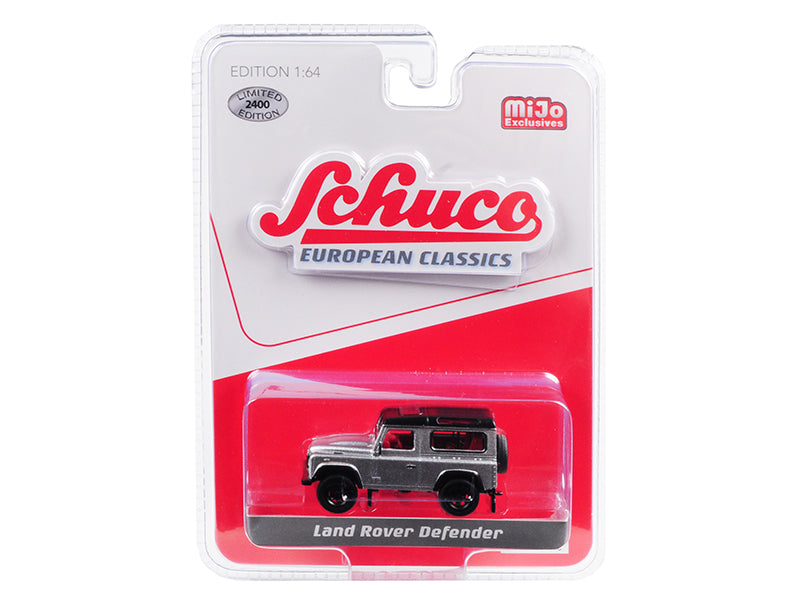 Land Rover Defender Silver "European Classics" Series Limited Edition to 2400 pieces Worldwide 1/64 Diecast Model Car