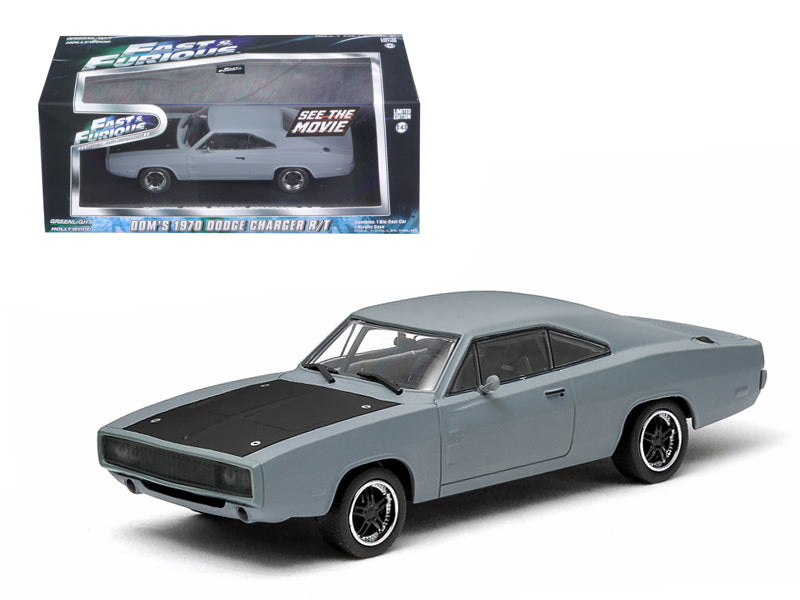 Dom's 1970 Dodge Charger R/T Primered Grey "Fast and Furious" Movie (2009) 1/43 Diecast Car Model