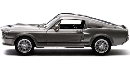 1967 Ford Mustang Custom "Eleanor" Gray Metallic with Black Stripes "Gone in 60 Seconds" (2000) Movie 1/43 Diecast Model Car