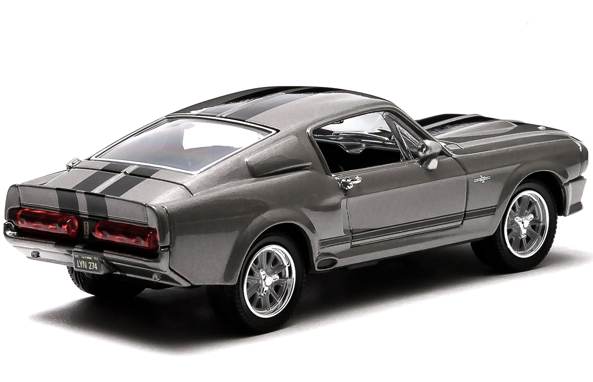 1967 Ford Mustang Custom "Eleanor" Gray Metallic with Black Stripes "Gone in 60 Seconds" (2000) Movie 1/43 Diecast Model Car