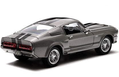 1967 Ford Mustang Custom "Eleanor" Gray Metallic with Black Stripes "Gone in 60 Seconds" (2000) Movie 1/43 Diecast Model Car