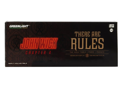 1971 Plymouth Barracuda Black "John Wick: Chapter 4" (2023) Movie "Hollywood" Series 1/43 Diecast Model Car