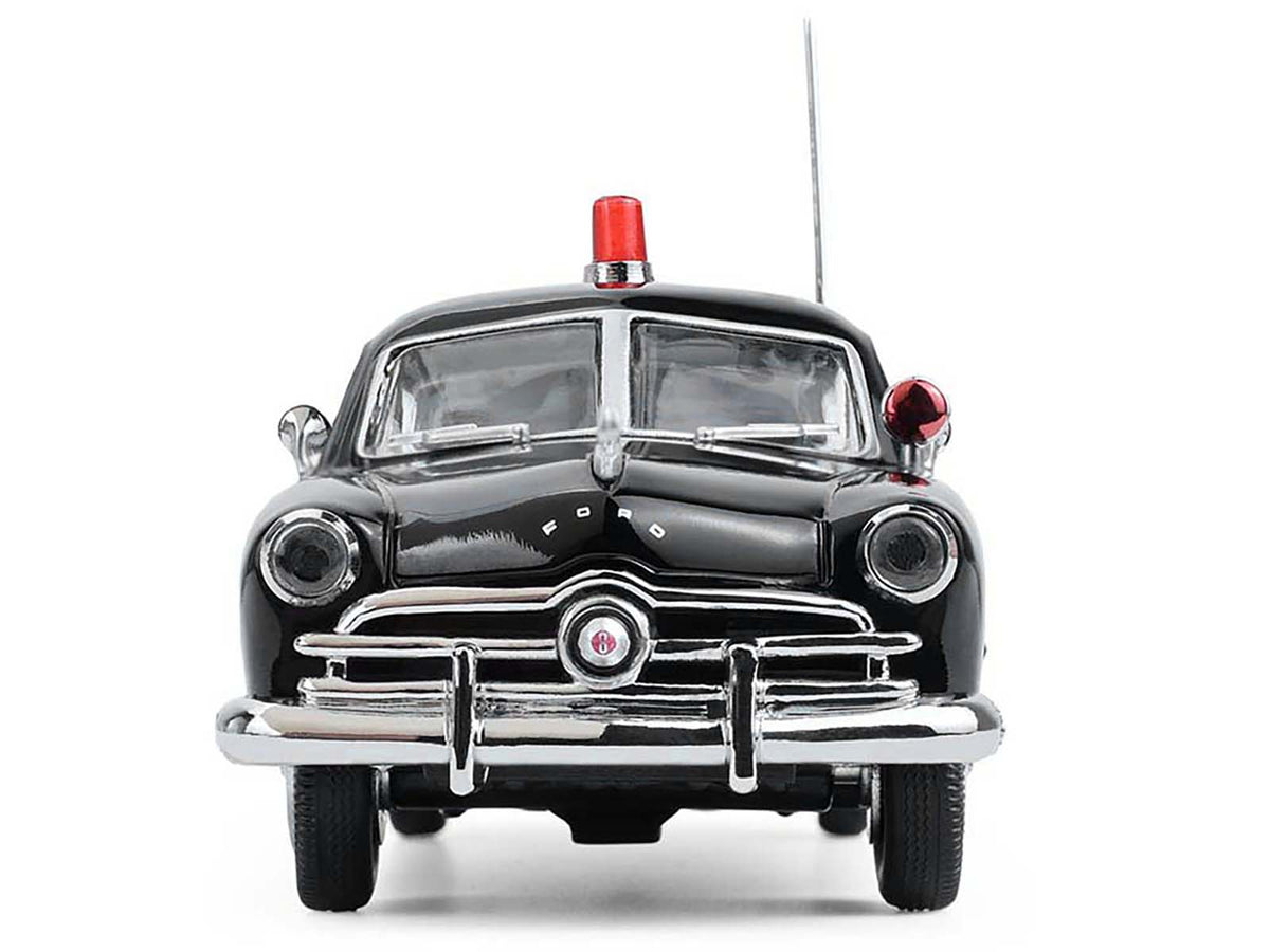1949 Ford Custom Police Car "LAPD (Los Angeles Police Department)" Black and White 1/43 Diecast Model Car