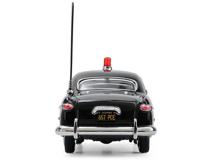 1949 Ford Custom Police Car "LAPD (Los Angeles Police Department)" Black and White 1/43 Diecast Model Car