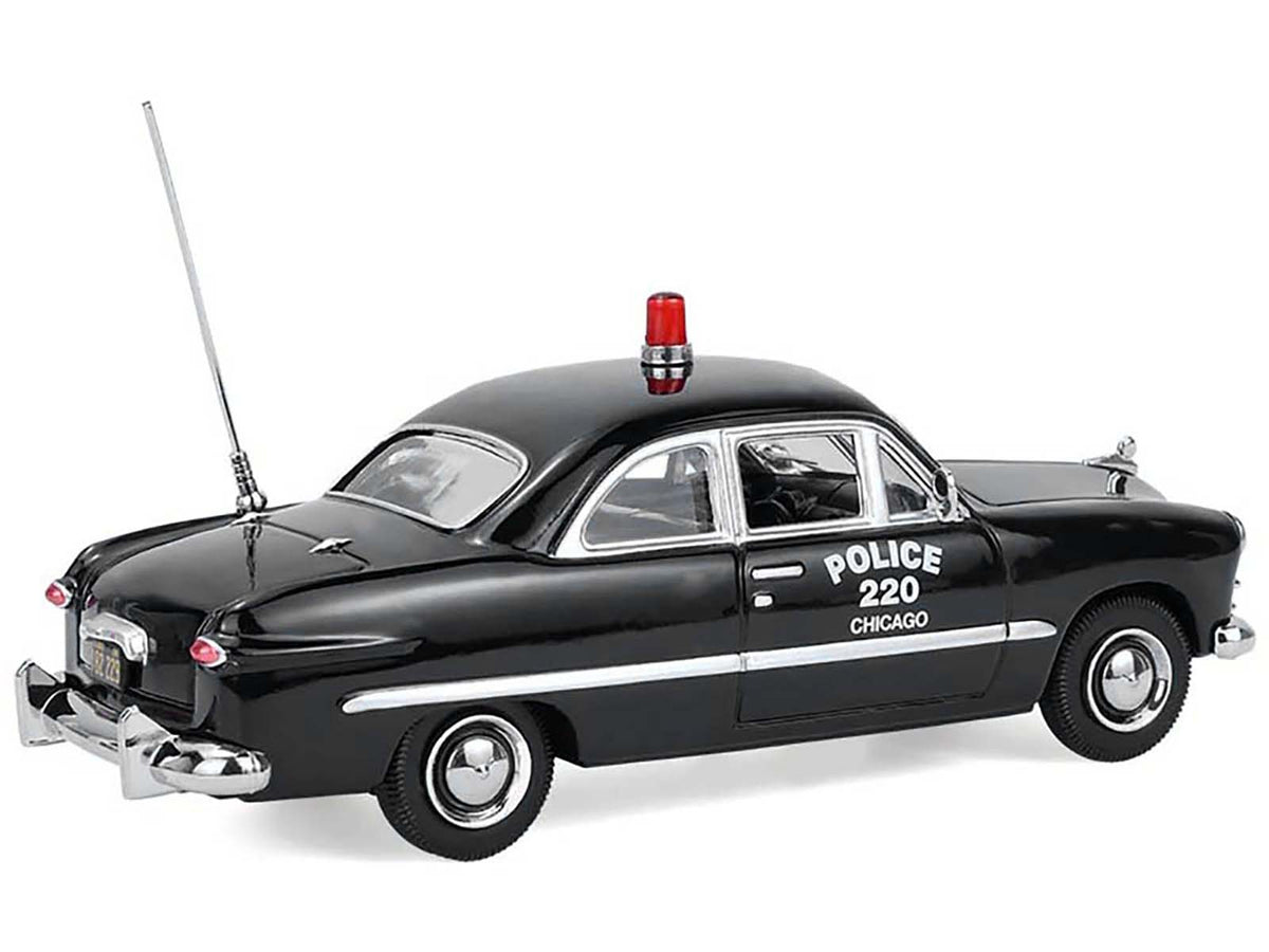 1949 Ford Custom Police Car "Chicago Police Department" Black 1/64 Diecast Model Car