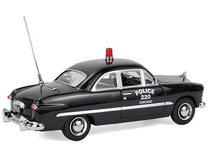 1949 Ford Custom Police Car "Chicago Police Department" Black 1/64 Diecast Model Car