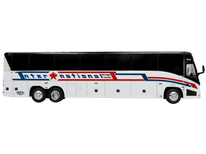 MCI J4500 Coach Bus "International Stage Lines" White "The Bus & Motorcoach Collection" Limited Edition to 504 pieces Worldwide 1/87 (HO) Diecast Model