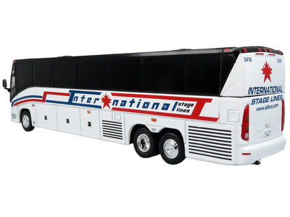 MCI J4500 Coach Bus "International Stage Lines" White "The Bus & Motorcoach Collection" Limited Edition to 504 pieces Worldwide 1/87 (HO) Diecast Model