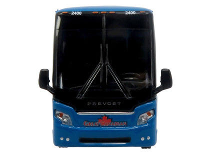 Prevost H3-45 Coach Bus "Great Canadian Coaches" Blue with Graphics Limited Edition 1/87 (HO) Diecast Model