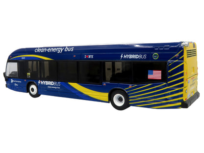 Nova Bus LFSH HEV Hybrid Transit Bus "MTA New York City" Blue with Yellow Graphics Limited Edition to 504 pieces Worldwide 1/87 (HO) Diecast Model