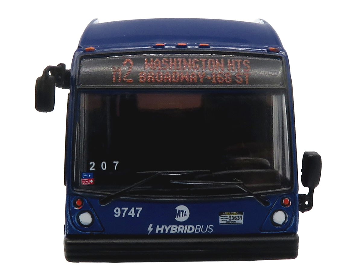 Nova Bus LFSH HEV Hybrid Transit Bus "MTA New York City" Blue with Yellow Graphics Limited Edition to 504 pieces Worldwide 1/87 (HO) Diecast Model