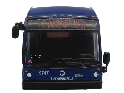 Nova Bus LFSH HEV Hybrid Transit Bus "MTA New York City" Blue with Yellow Graphics Limited Edition to 504 pieces Worldwide 1/87 (HO) Diecast Model