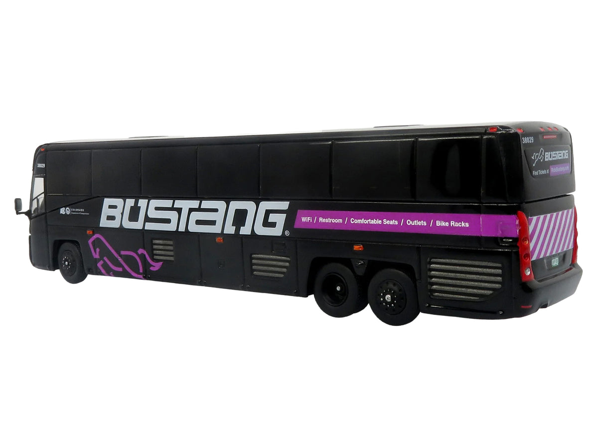 MCI D4520 Commuter Coach Bus "Bustang - Colorado Department of Transportation" Black "The Bus & Motorcoach Collection" Limited Edition to 504 pieces Worldwide 1/87 (HO) Scale Diecast Model