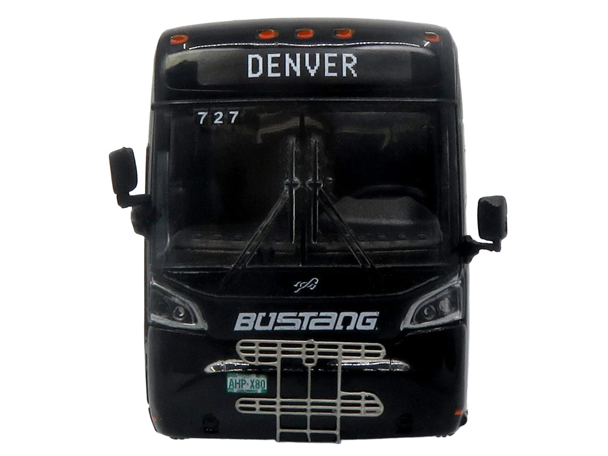 MCI D4520 Commuter Coach Bus "Bustang - Colorado Department of Transportation" Black "The Bus & Motorcoach Collection" Limited Edition to 504 pieces Worldwide 1/87 (HO) Scale Diecast Model
