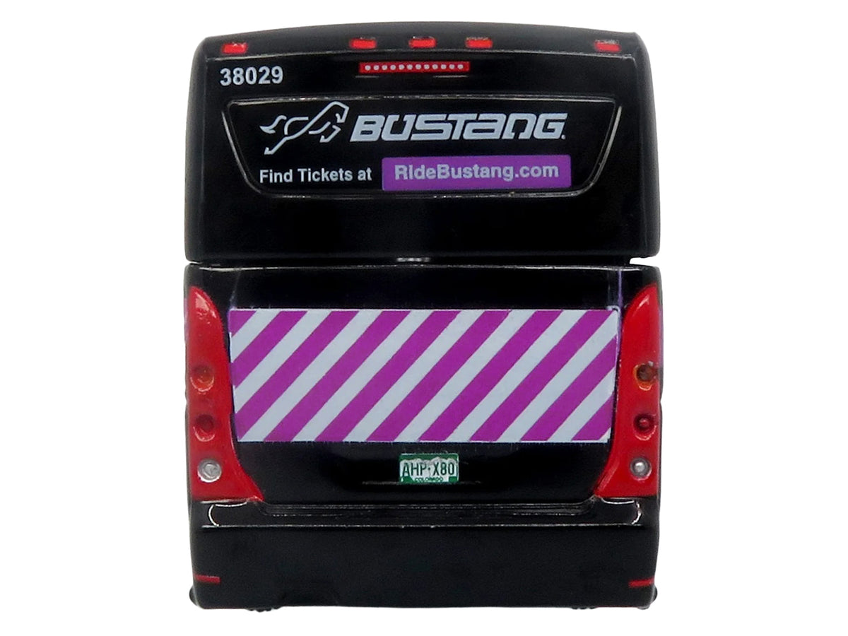 MCI D4520 Commuter Coach Bus "Bustang - Colorado Department of Transportation" Black "The Bus & Motorcoach Collection" Limited Edition to 504 pieces Worldwide 1/87 (HO) Scale Diecast Model