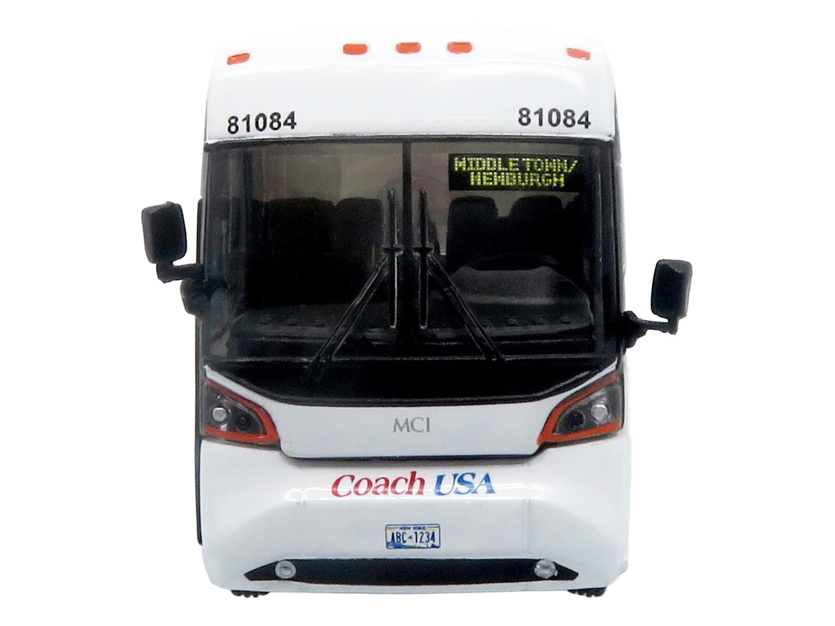 MCI D4520 Commuter Coach Bus "Coach USA" White with Blue and Red Stripes "The Bus & Motorcoach Collection" Limited Edition to 504 pieces Worldwide 1/87 (HO) Scale Diecast Model