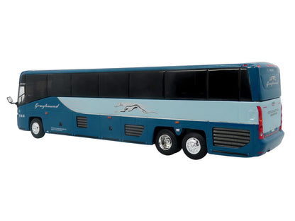 MCI D4520 Commuter Coach Bus "Greyhound Lines" Blue with Light Blue Stripes "The Bus & Motorcoach Collection" Limited Edition to 504 pieces Worldwide 1/87 (HO) Scale Diecast Model