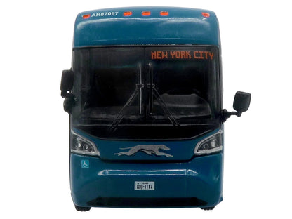 MCI D4520 Commuter Coach Bus "Greyhound Lines" Blue with Light Blue Stripes "The Bus & Motorcoach Collection" Limited Edition to 504 pieces Worldwide 1/87 (HO) Scale Diecast Model