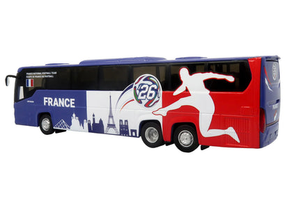 Scania Touring HD Coach Bus "France National Football Team" Blue with Graphics "International Federation of the Global Game" Series Limited Edition to 504 pieces Worldwide 1/87 (HO) Diecast Model